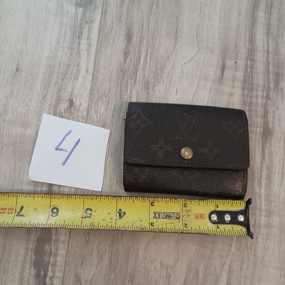 Auth LOUIS VUITTON PORTE MONNAIE PLAT Coin Case Wallet Purse Monogram - Picture 8 of 9